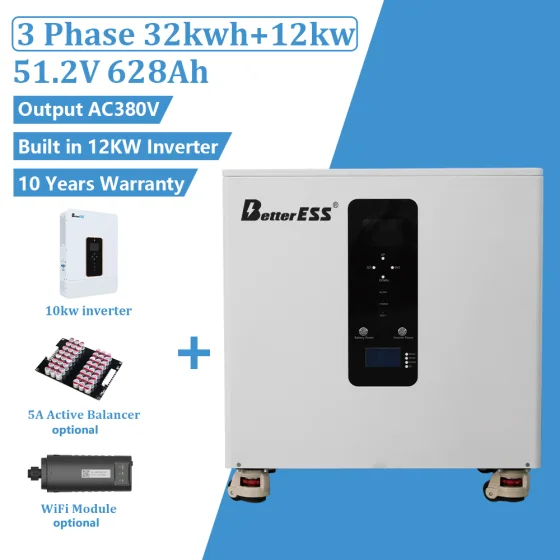 BetterESS 51.2V 628Ah 32kWh All-in-One Mobile ESS LiFePO4 Battery Energy Storage System with 12kW Three-Phase Hybrid Inverter Smart BMS MPPT & Equalization Module