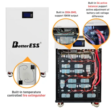 48V 51.2V 300Ah 15kWh LiFePO4 Mobile ESS With Active Balancer For Home Energy Storage System-Backup Power