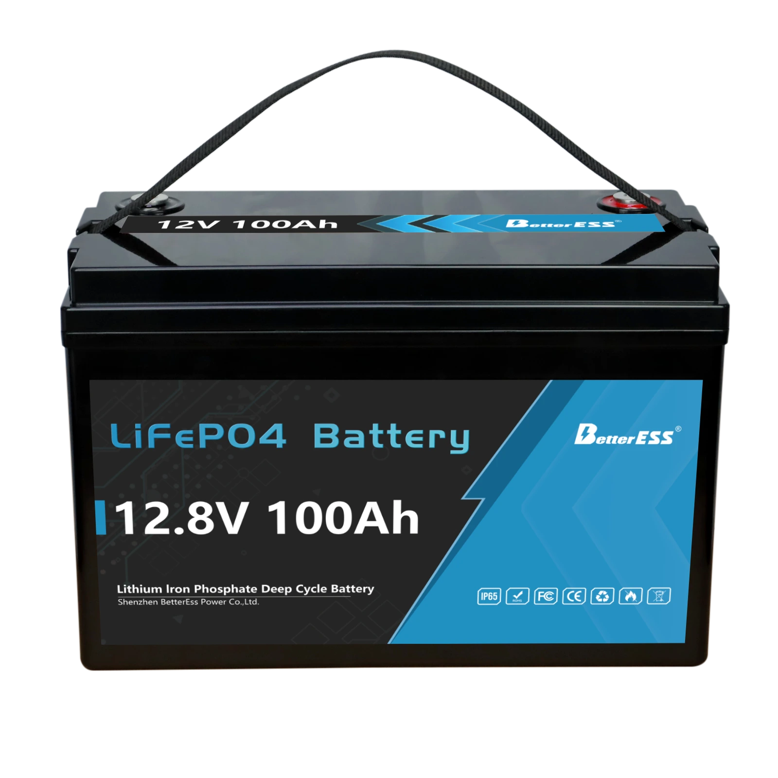 12V 100Ah LiFePO4 Battery Built-in 100A BMS with Bluetooth