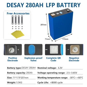 DESAY 280Ah LiFePO4 Battery Cells - Brand New Grade A with QR Code