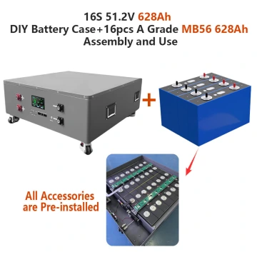 BetterESS 32kWh 51.2V 628Ah LiFePO4 DIY Battery Kit – 16S for EVE MB56 Cells with 250A JK BMS (V19) | Solar, RV & Off-Grid Energy Storage