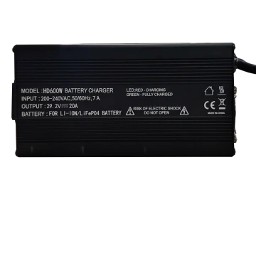 29.2V 20A Intelligent AC-DC 12V Lithium Iron Phosphate Battery Charger